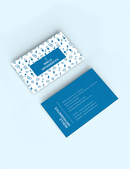 Creative Dentist Business Card Sample