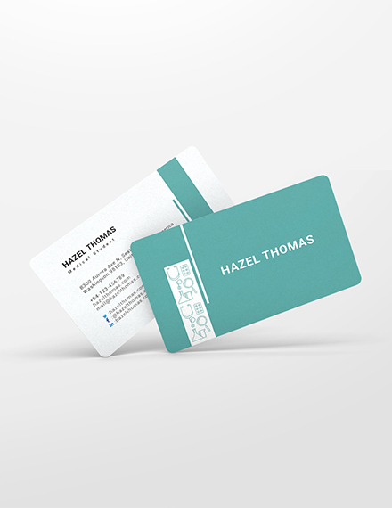 Student Business Card Template