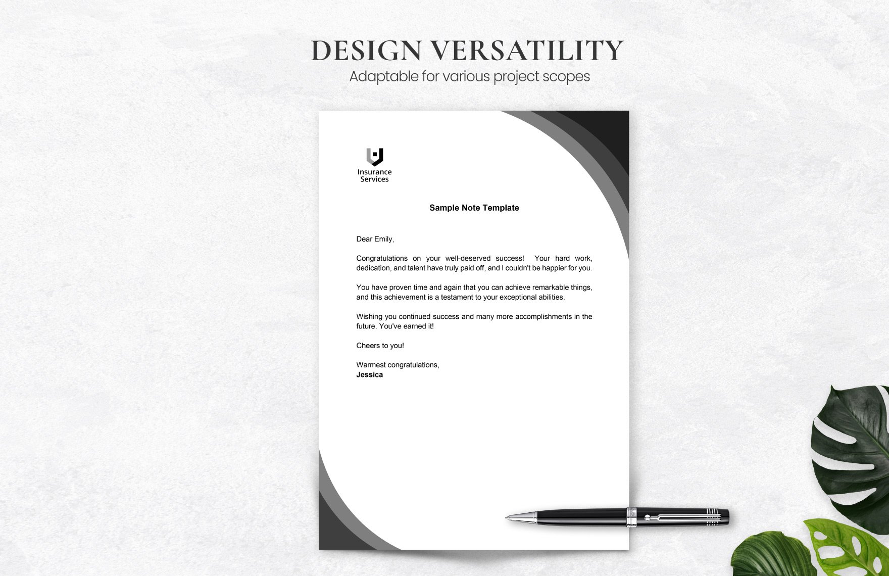 Sample Note Template