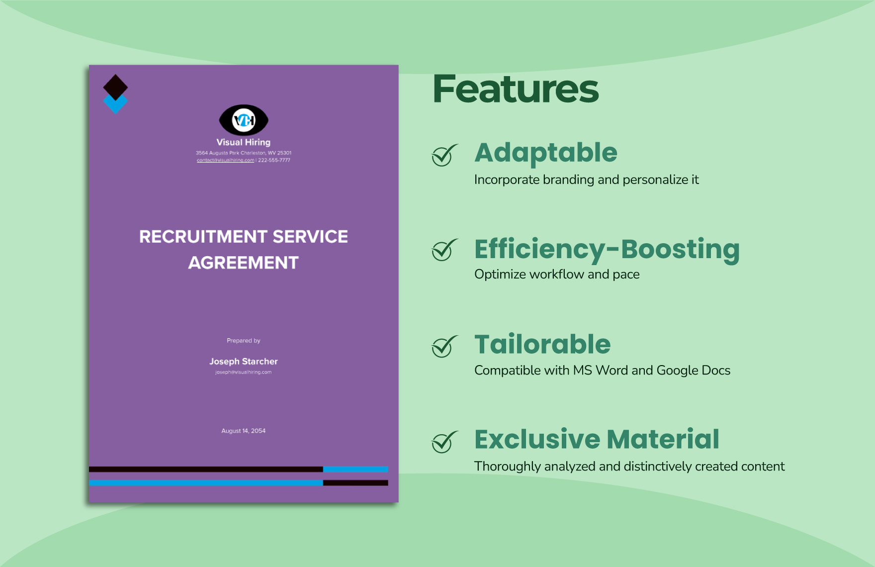 Recruitment Agency Agreement Contract Template