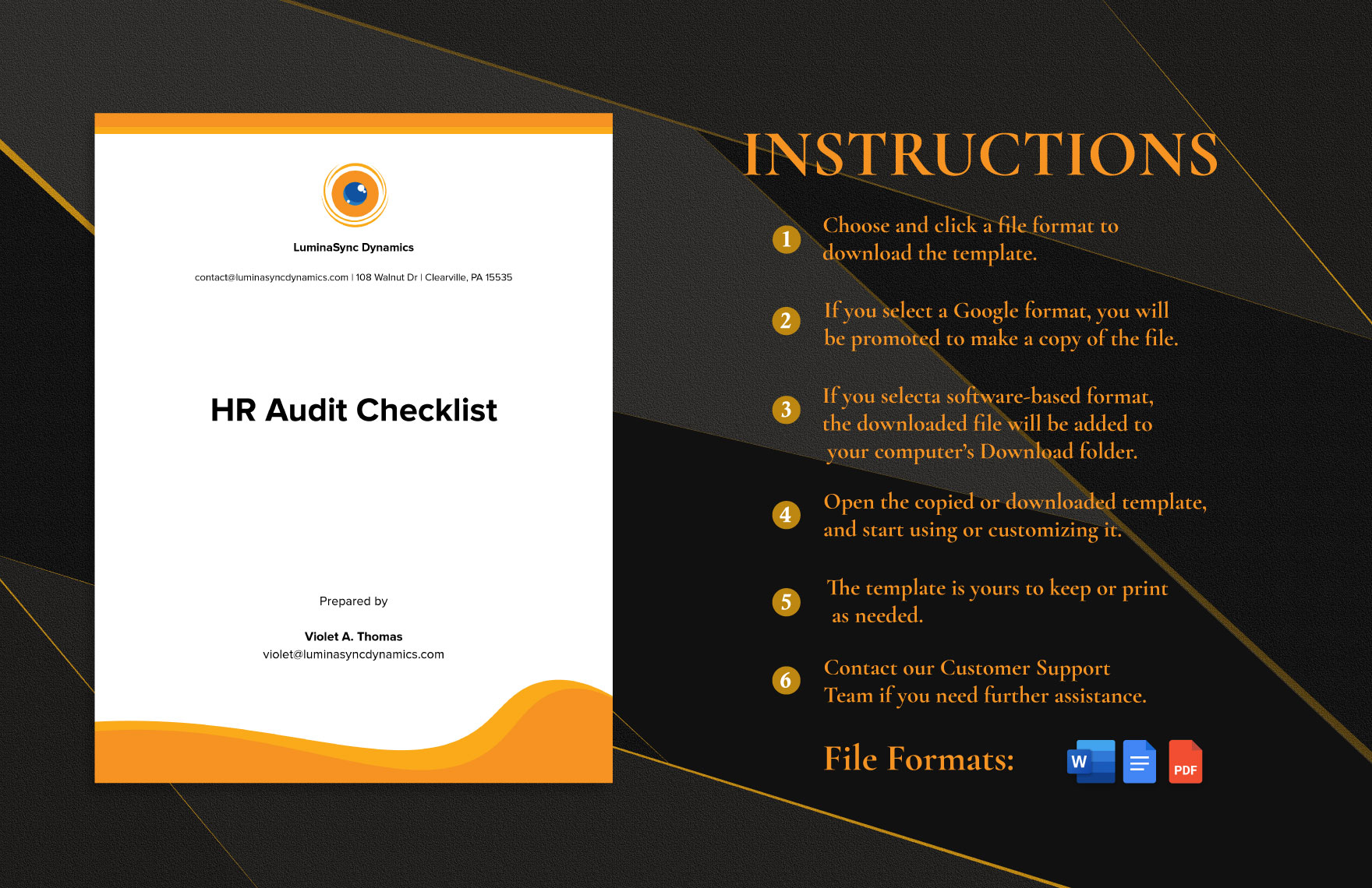  HR Audit Checklist Example