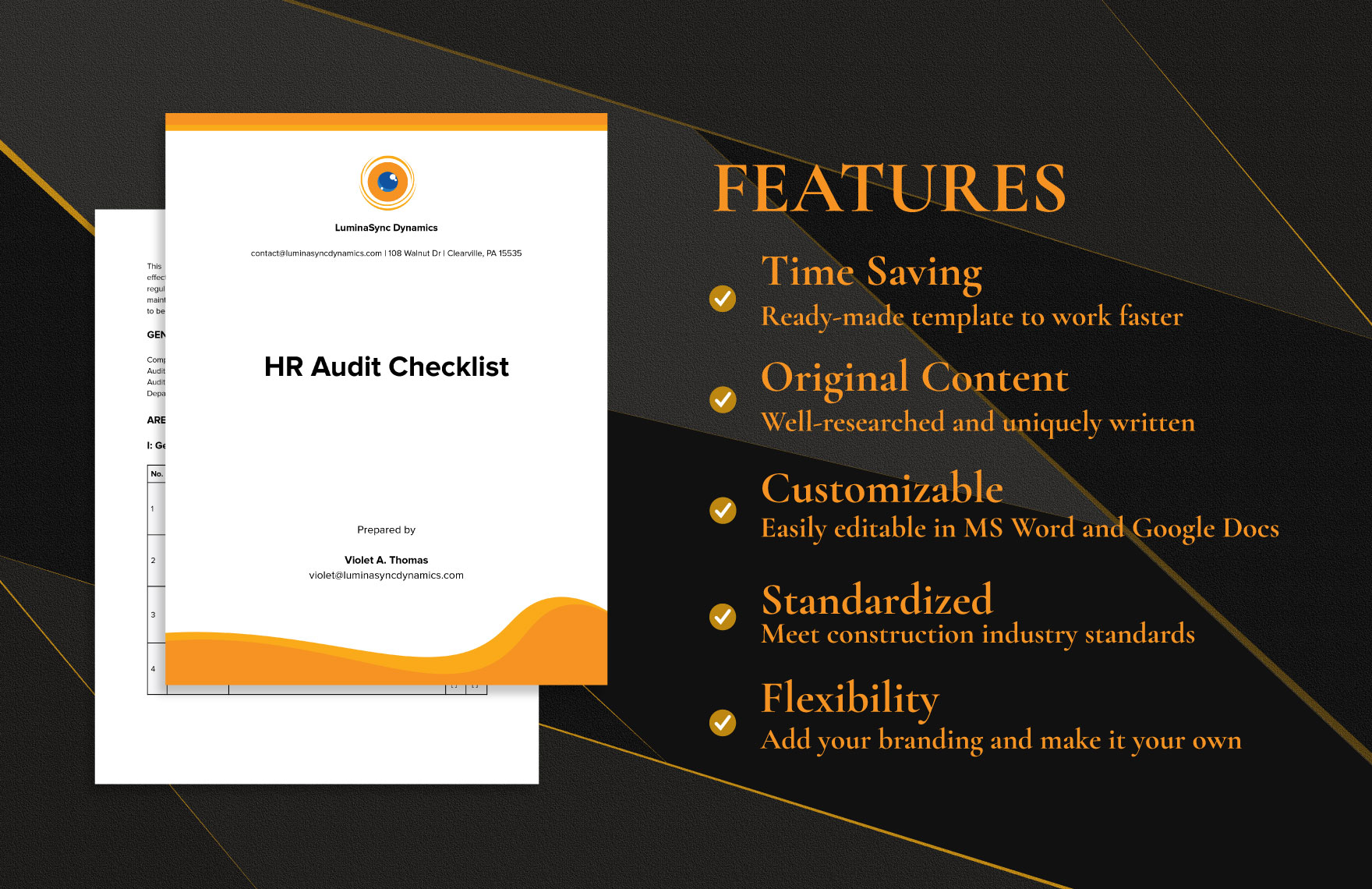  HR Audit Checklist Example