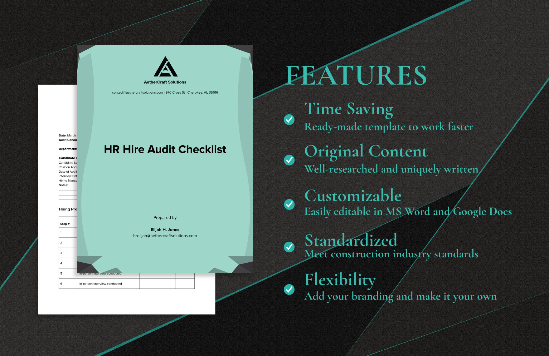  HR Hire Audit Checklist Template