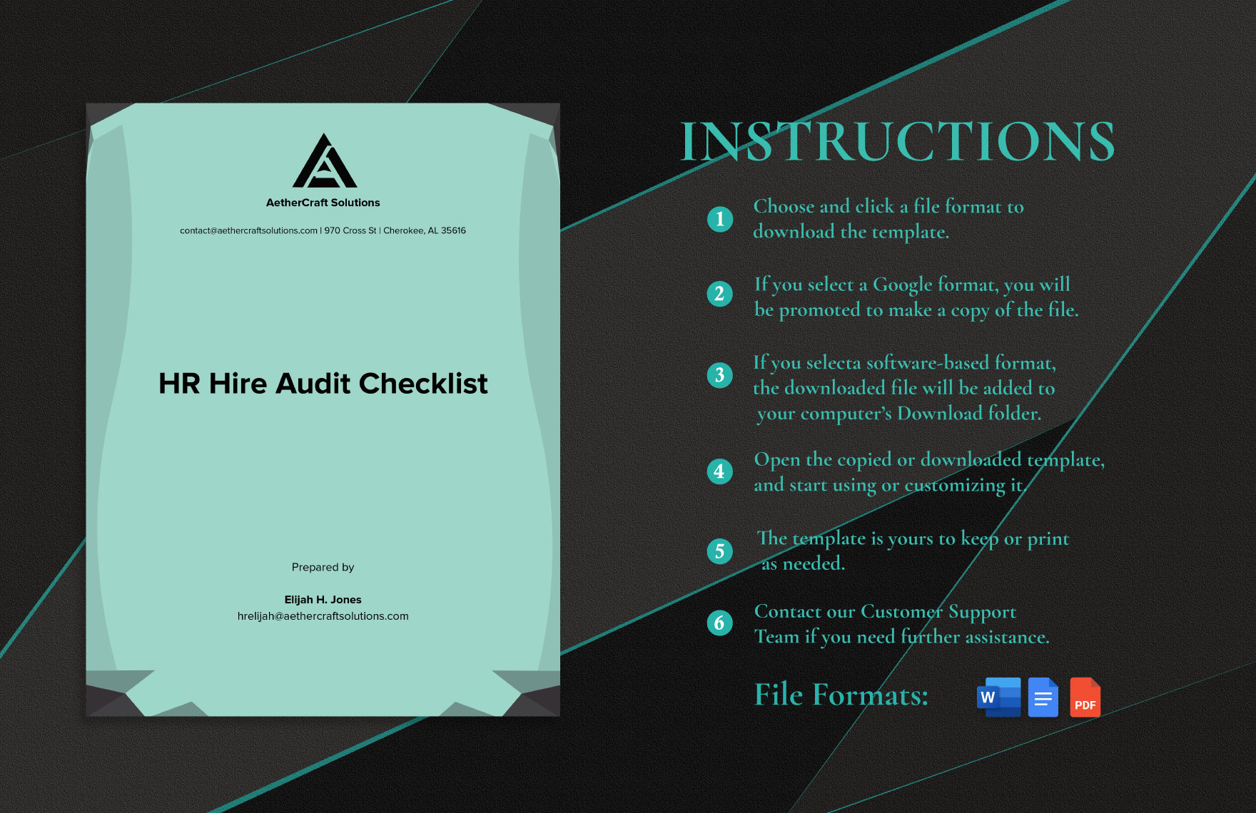  HR Hire Audit Checklist Template