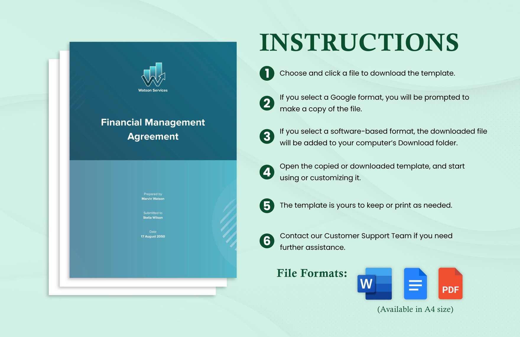 Financial Management Agreement Template
