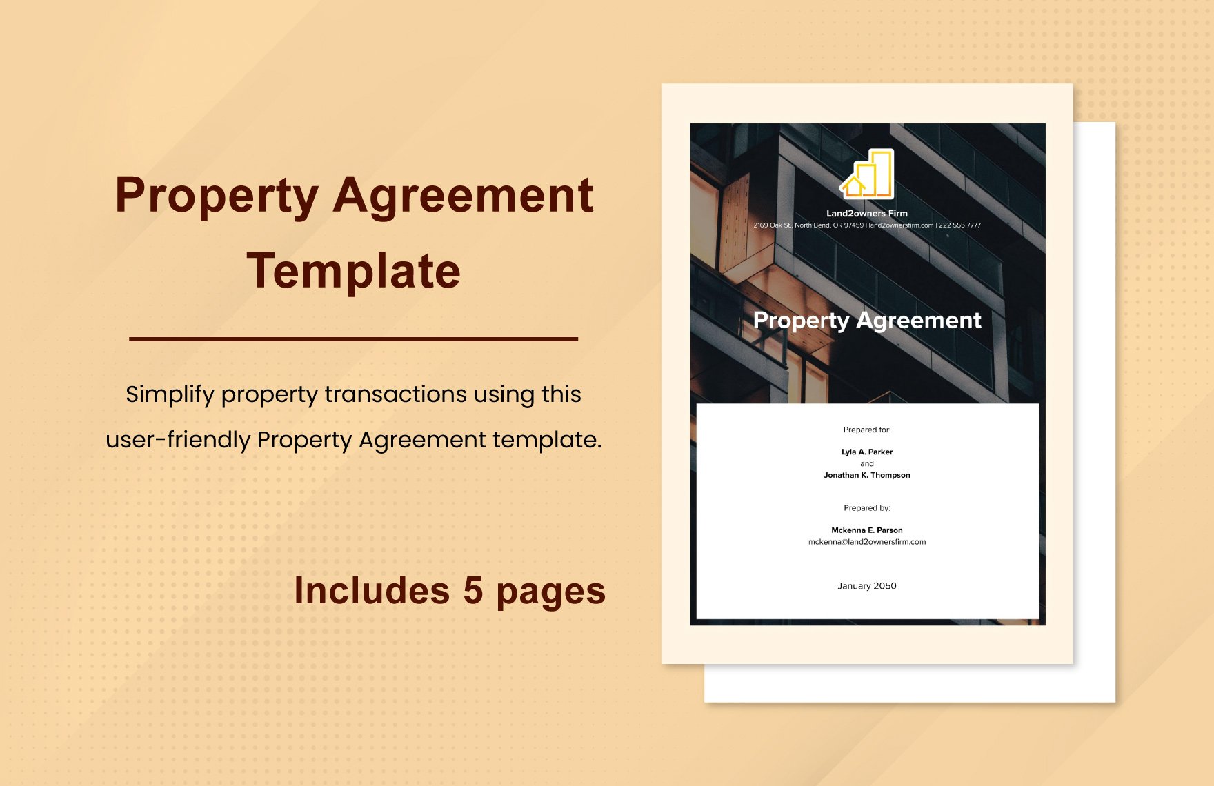 Property Agreement Template