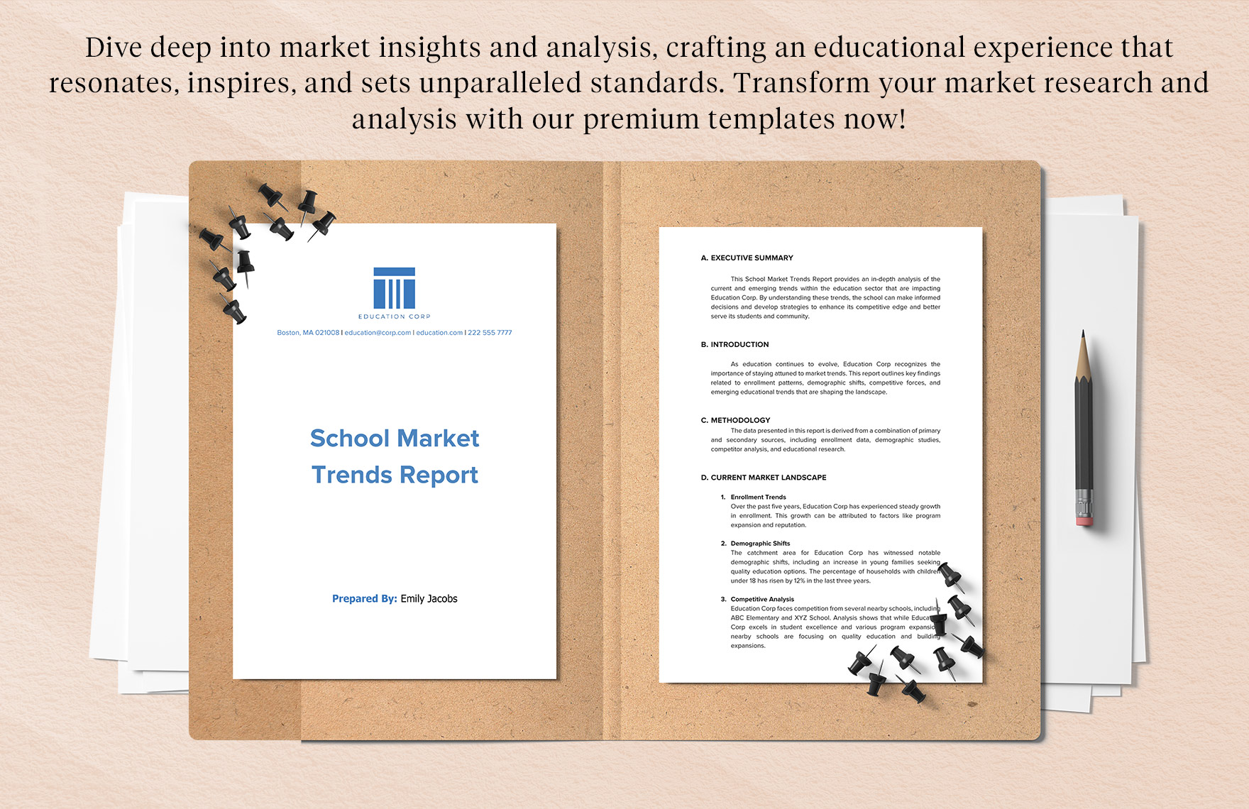 School Market Trends Report Template