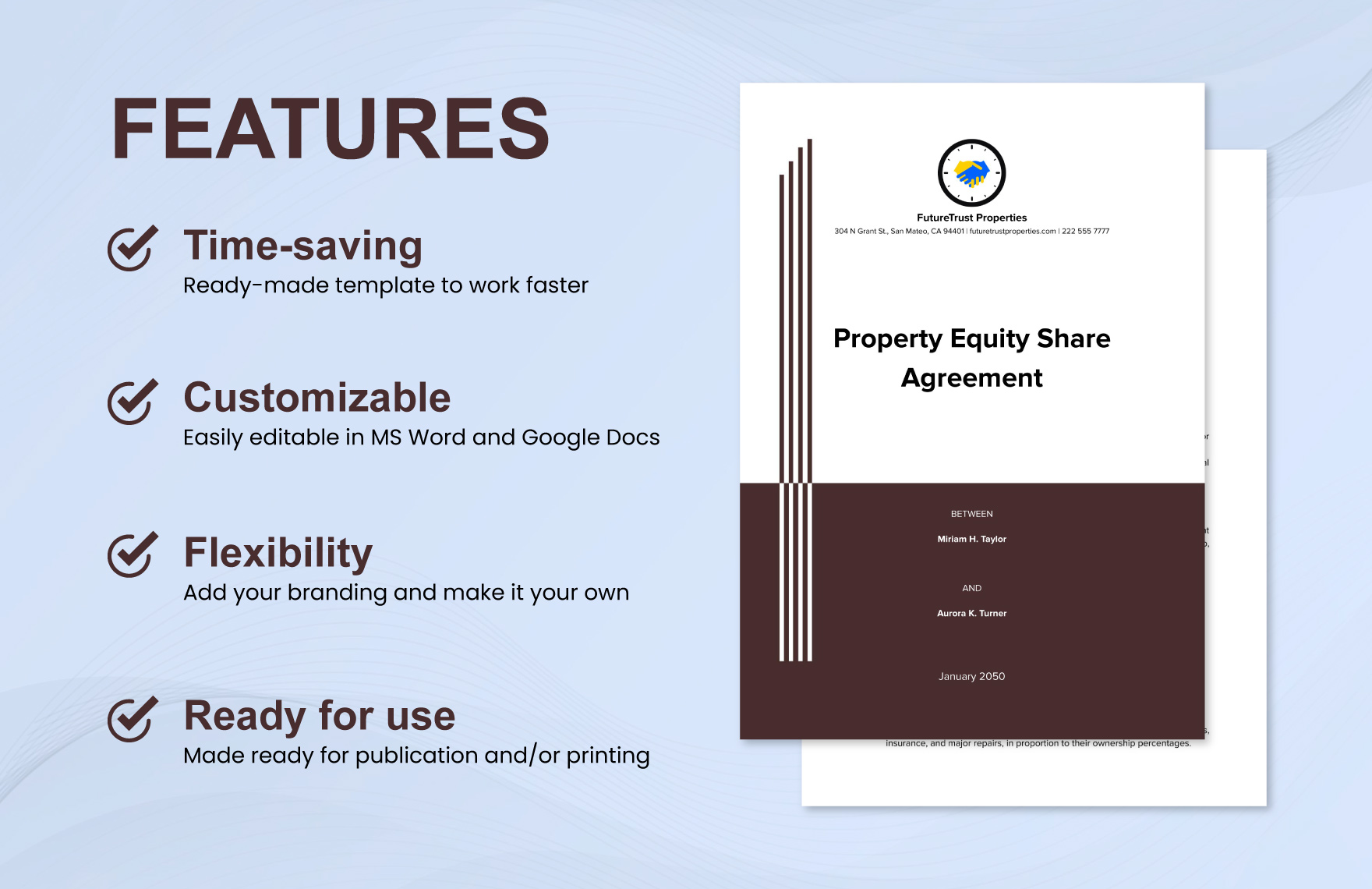 Property Equity Share Agreement Template