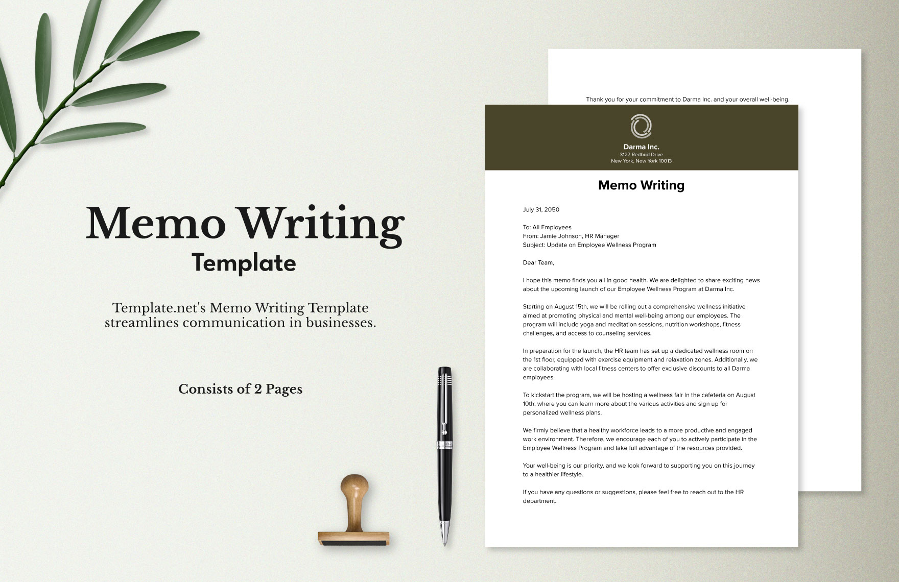 Memo Writing Template in Word, Google Docs, PDF