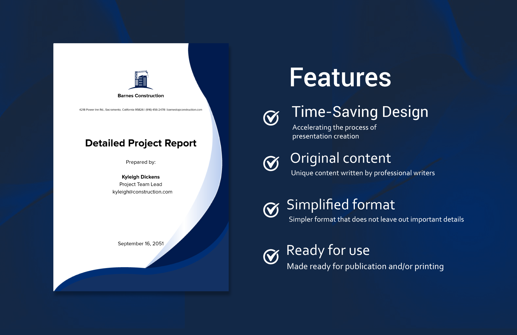 Detailed Project Report Template