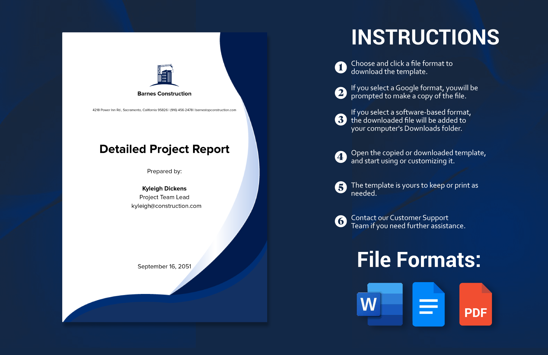 Detailed Project Report Template