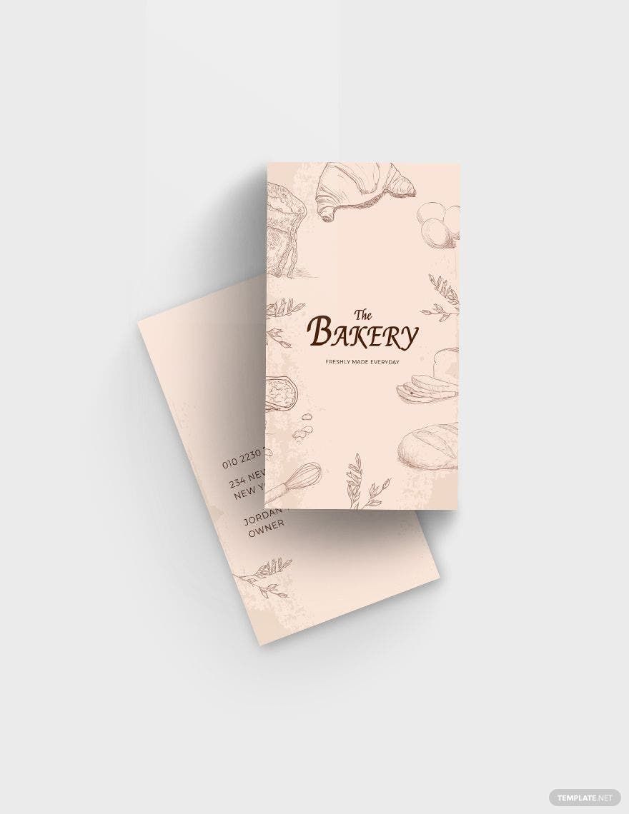 Bakery Shop Business Card Template