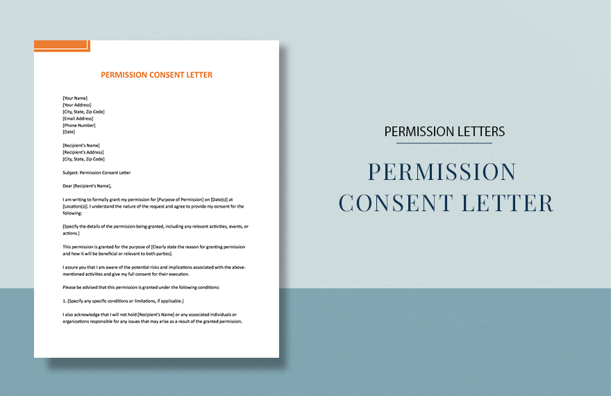 Permission Consent Letter