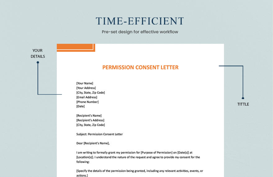 Permission Consent Letter