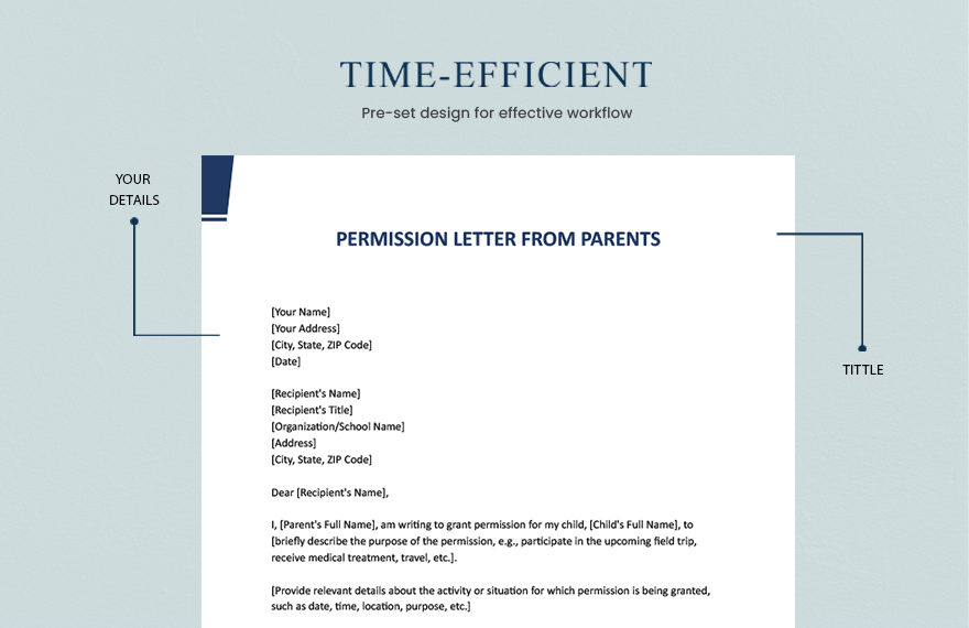 Free Permission Letter From Parents Download In Word Google Docs 