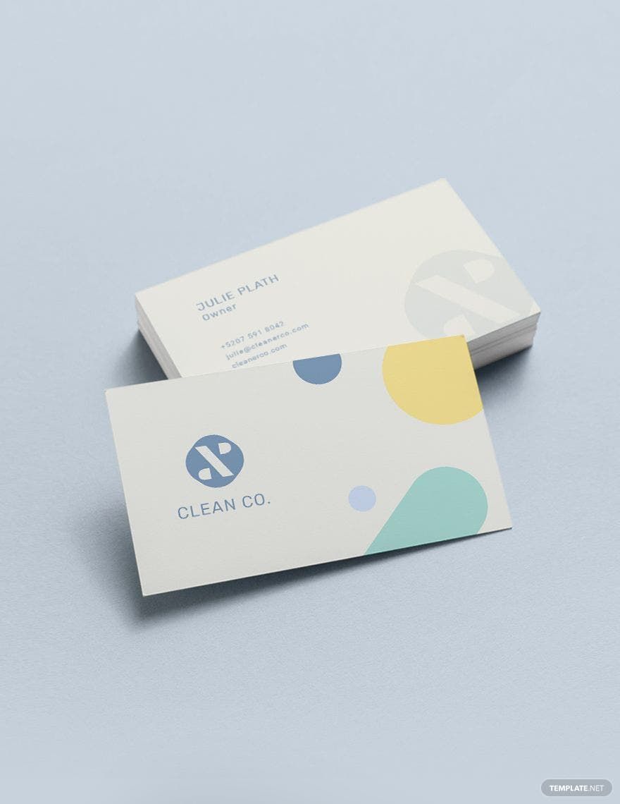 business card template illustrator free download cleaning