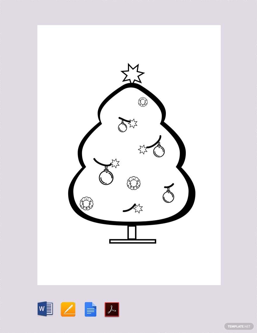 Free Simple Christmas Tree Template