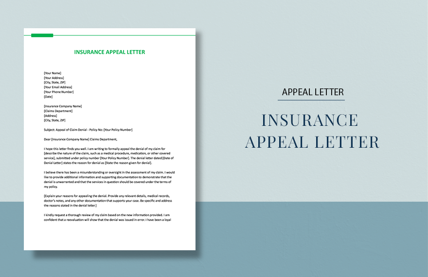 Insurance Appeal Letter