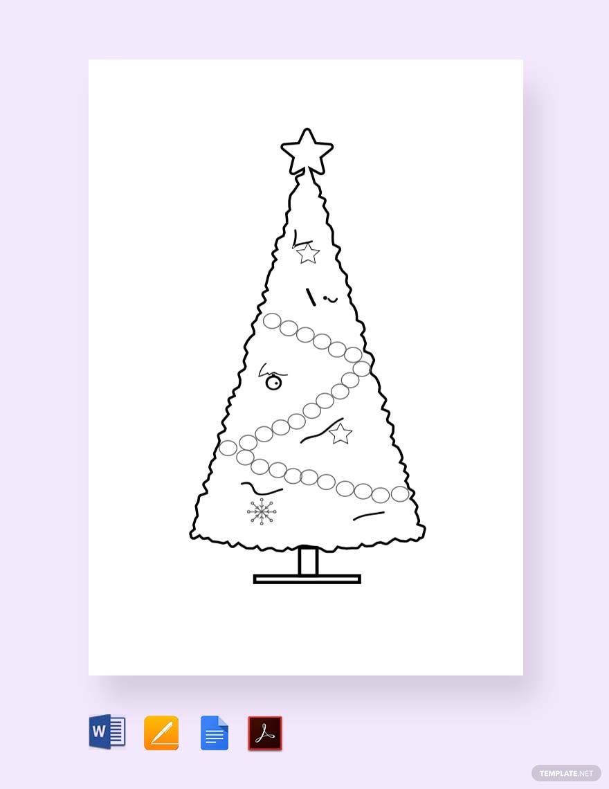 Small Christmas Tree Template