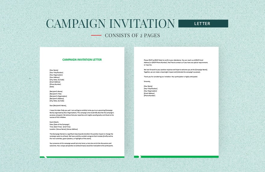 Campaign Invitation Letter