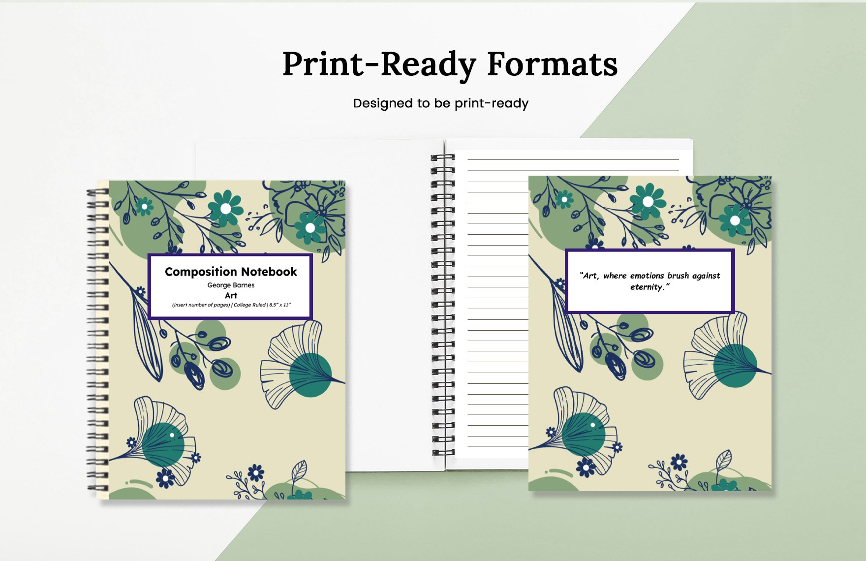 Composition Notebook Template 