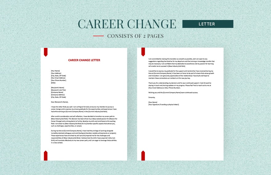 Career Change Letter