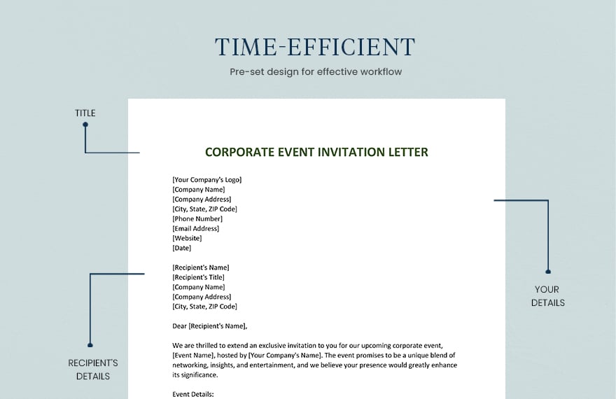 Corporate Event Invitation Letter