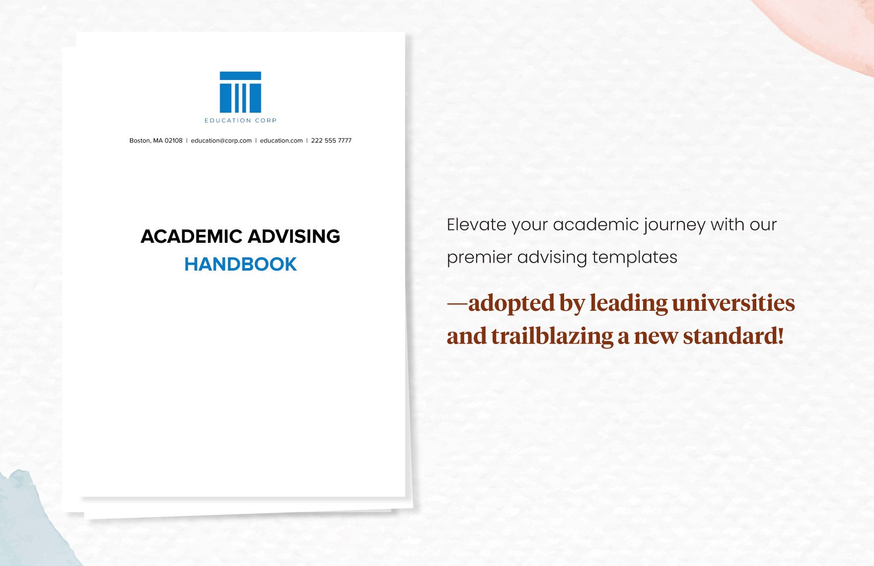 Academic Advising Handbook Template