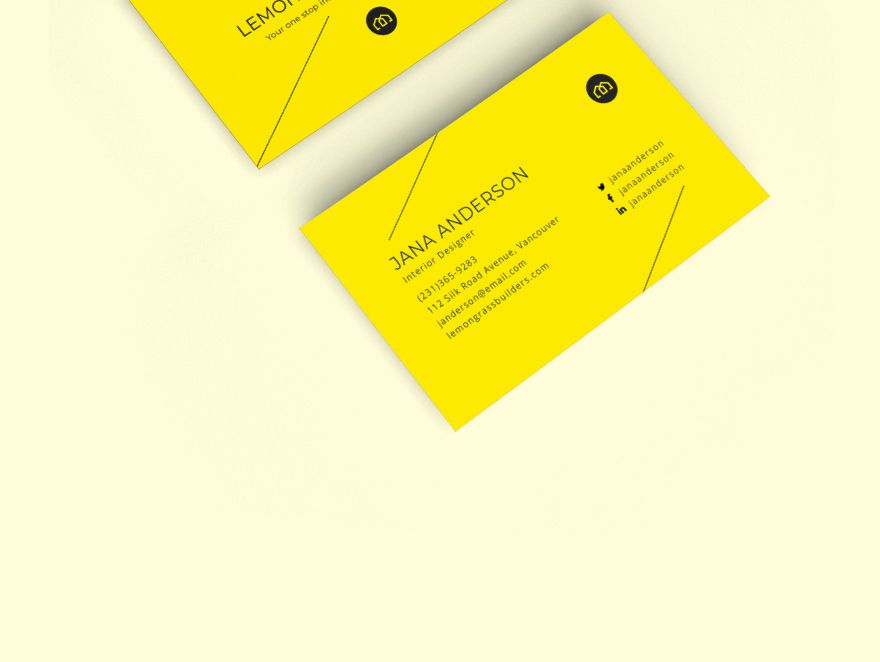 Creative Interior Designer Business Card