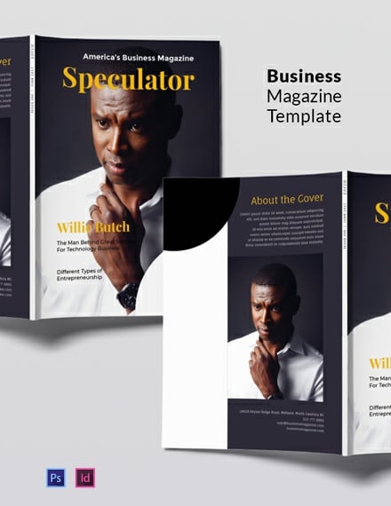 free business magazine template 440x570