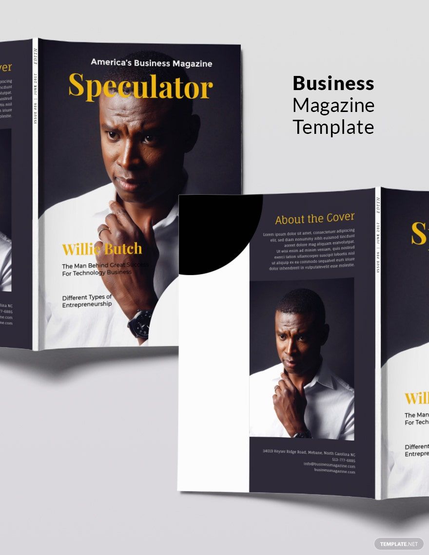 Sample Business Magazine Template