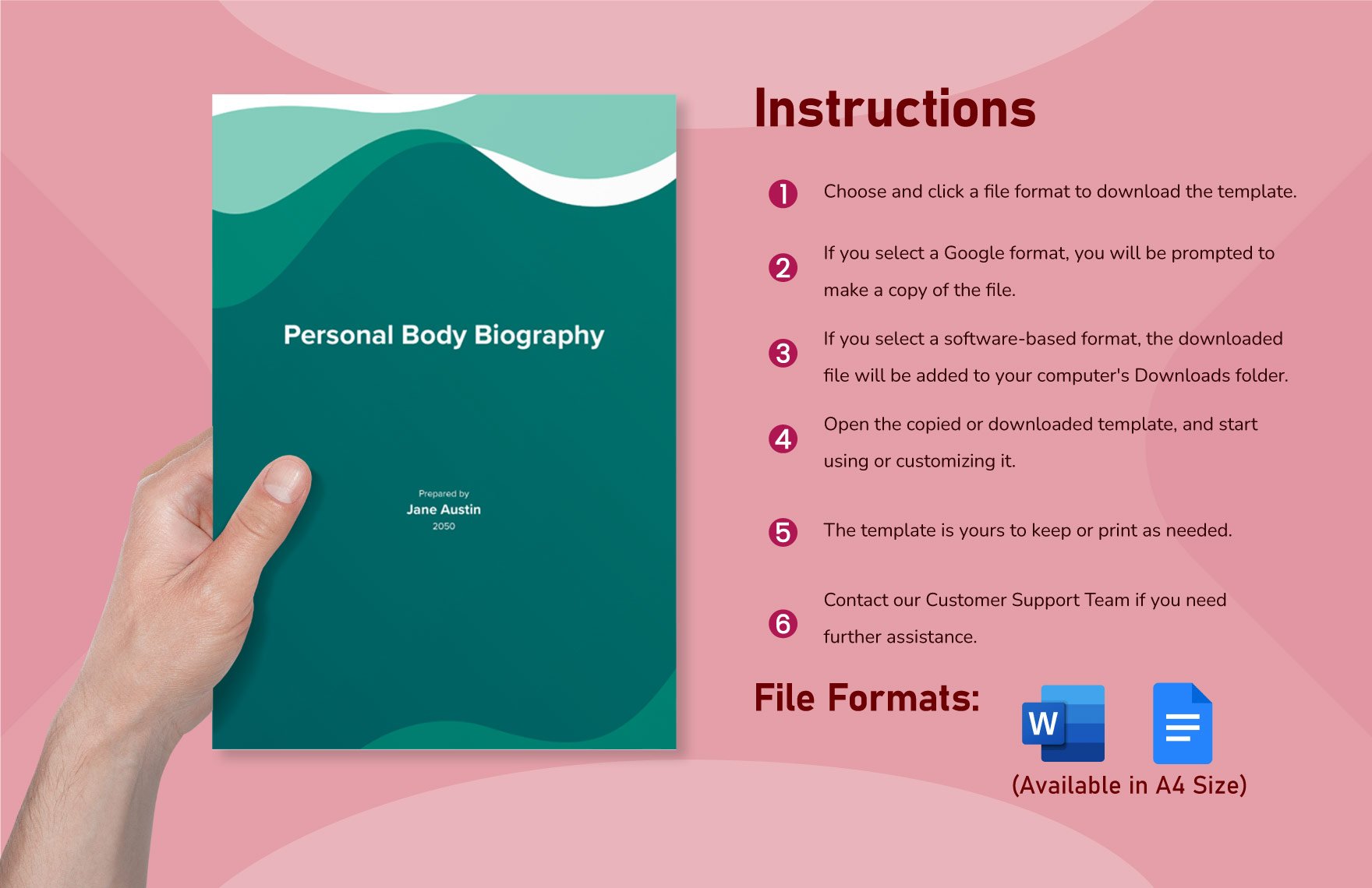 Personal Body Biography Template