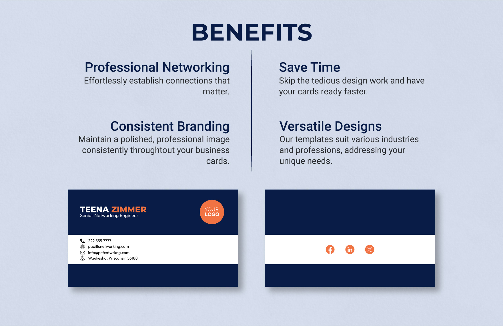 Networking Business Card Template