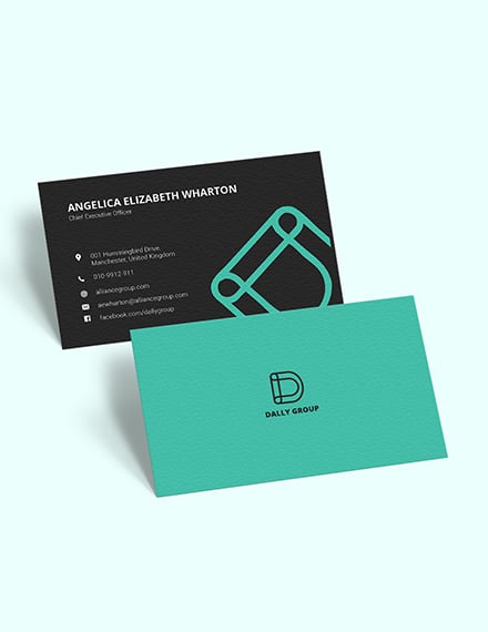 Simple CEO Business Card Template - Word (DOC) | PSD | Apple (MAC