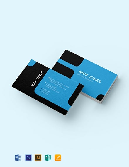 sample business card