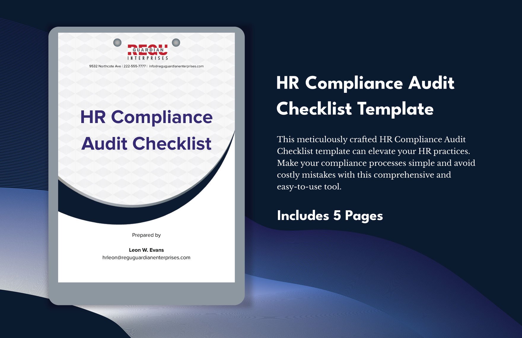 HR Compliance Audit Checklist Template