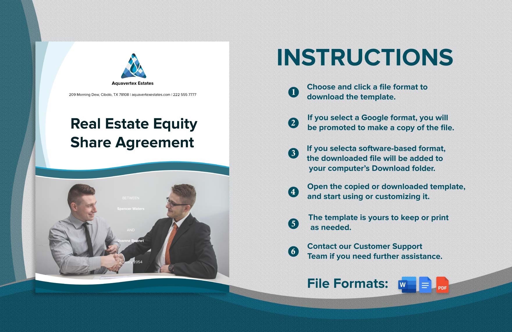  Real Estate Equity Share Agreement Example