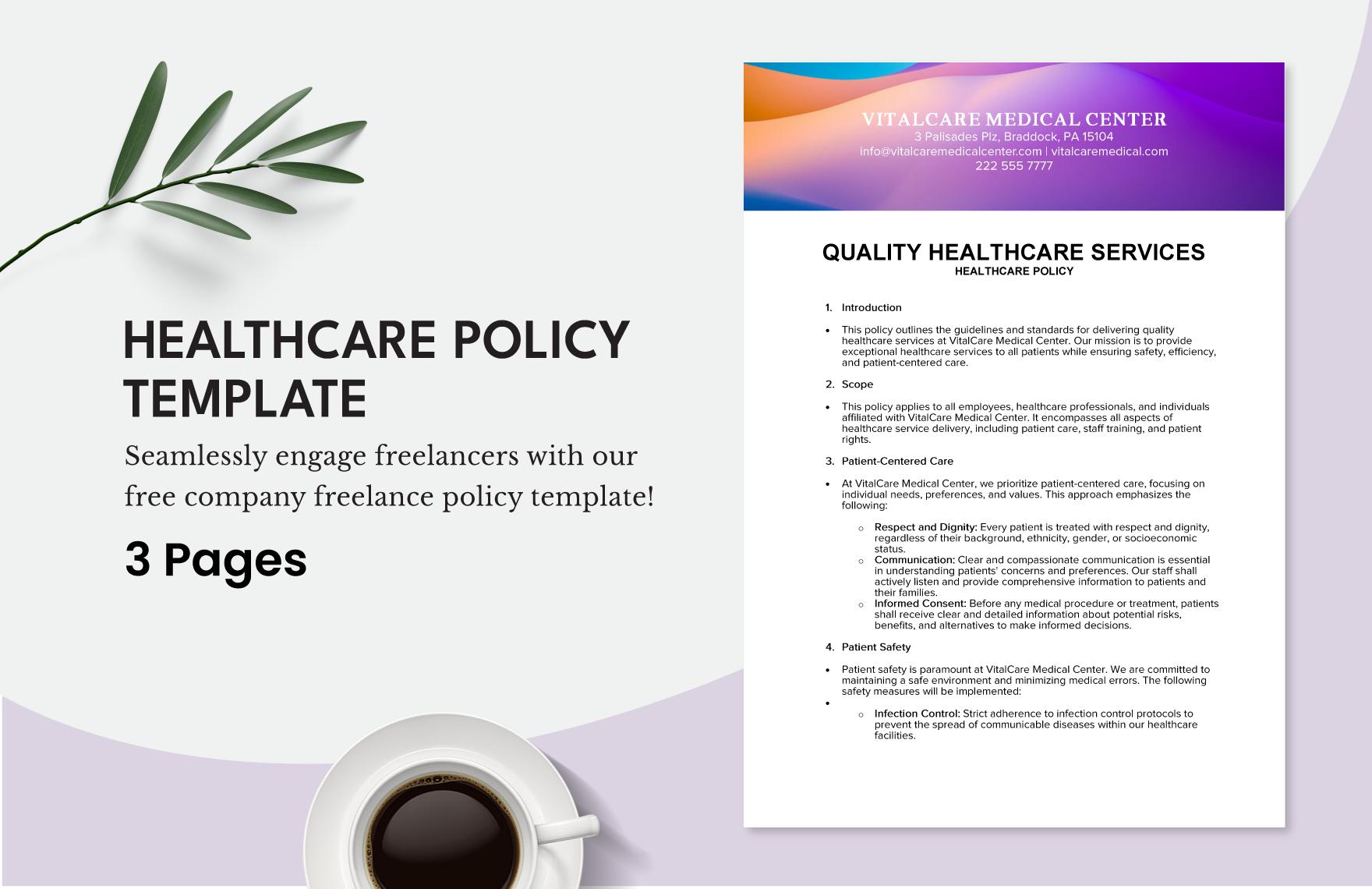 Healthcare Policy Template