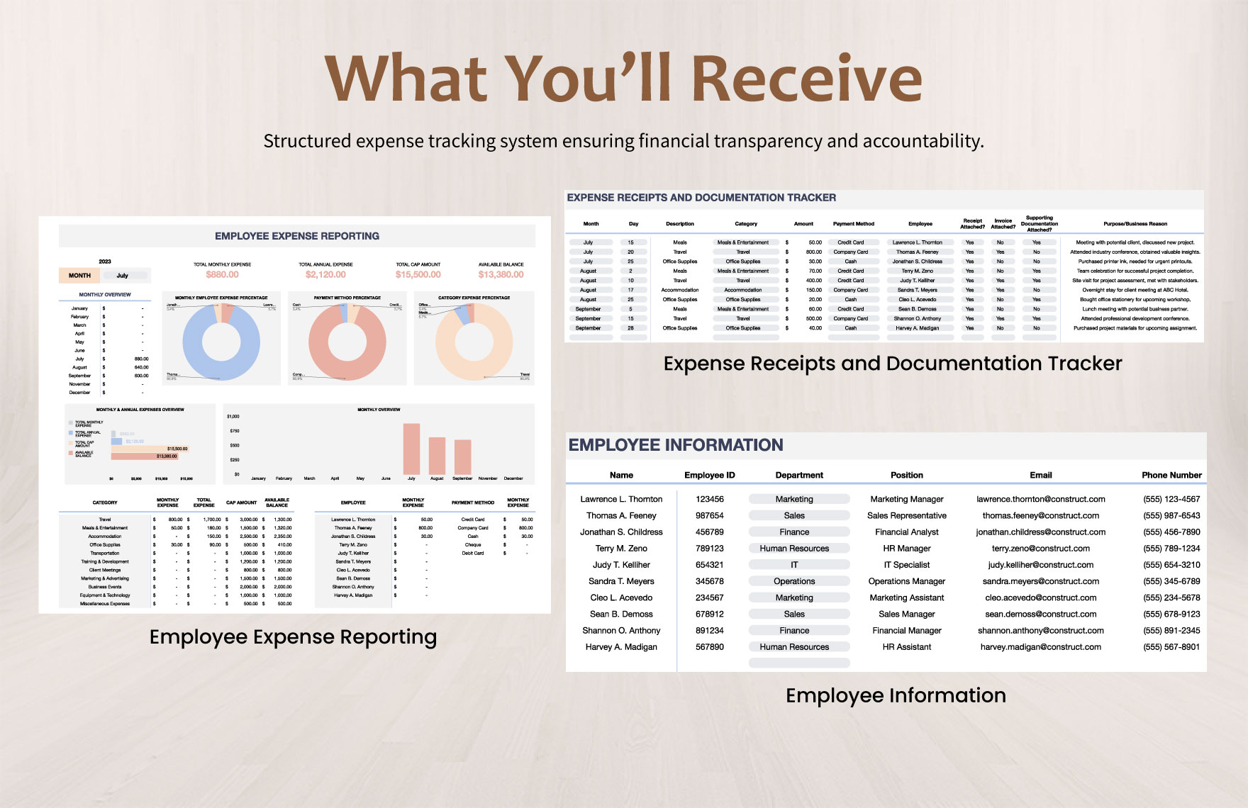 Employee Expense Reporting Template