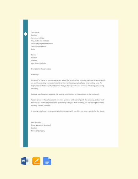 Free End of Internship Thank You Letter Template: Download 700+ Letters ...