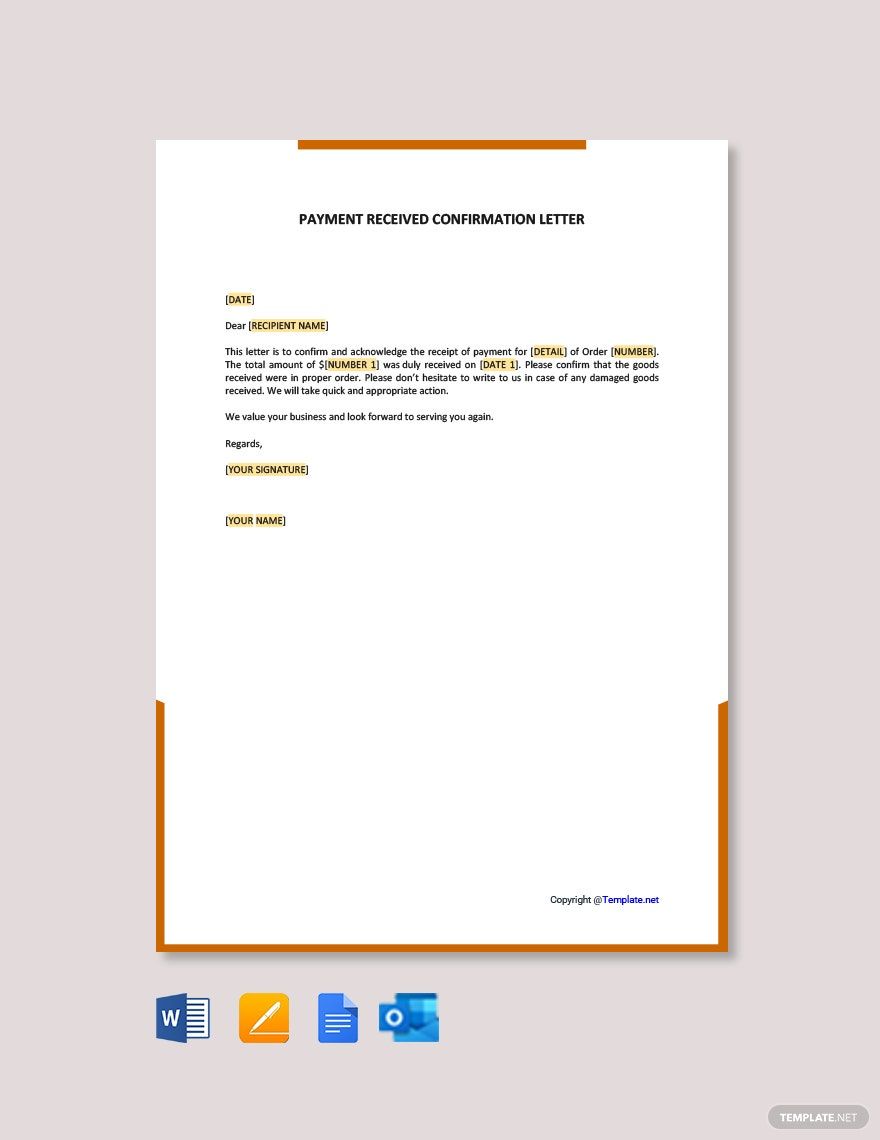 FREE Confirmation Letter Template - Download in Word, Google Docs, PDF ...