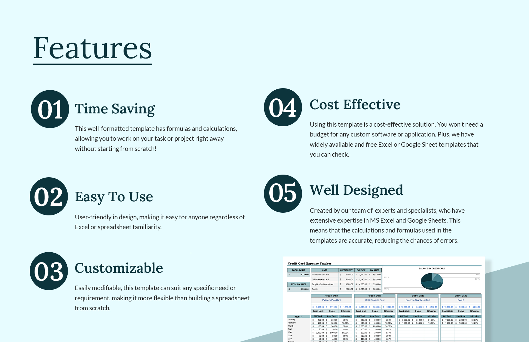 Credit Card Expense Tracker Template