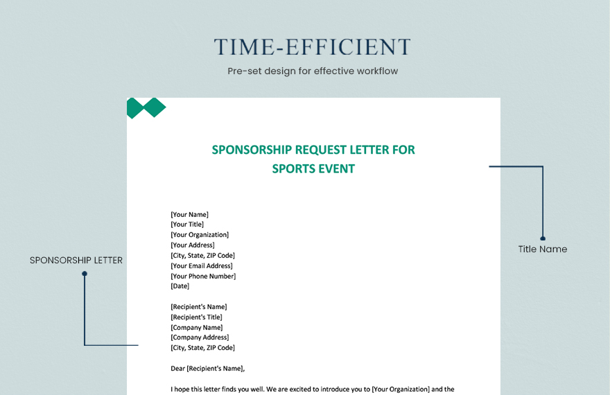 Sponsorship Request Letter For Sports Event