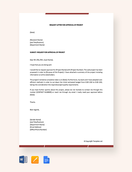 84+ FREE Request Letter Templates - Word | Google Docs | Apple (MAC ...