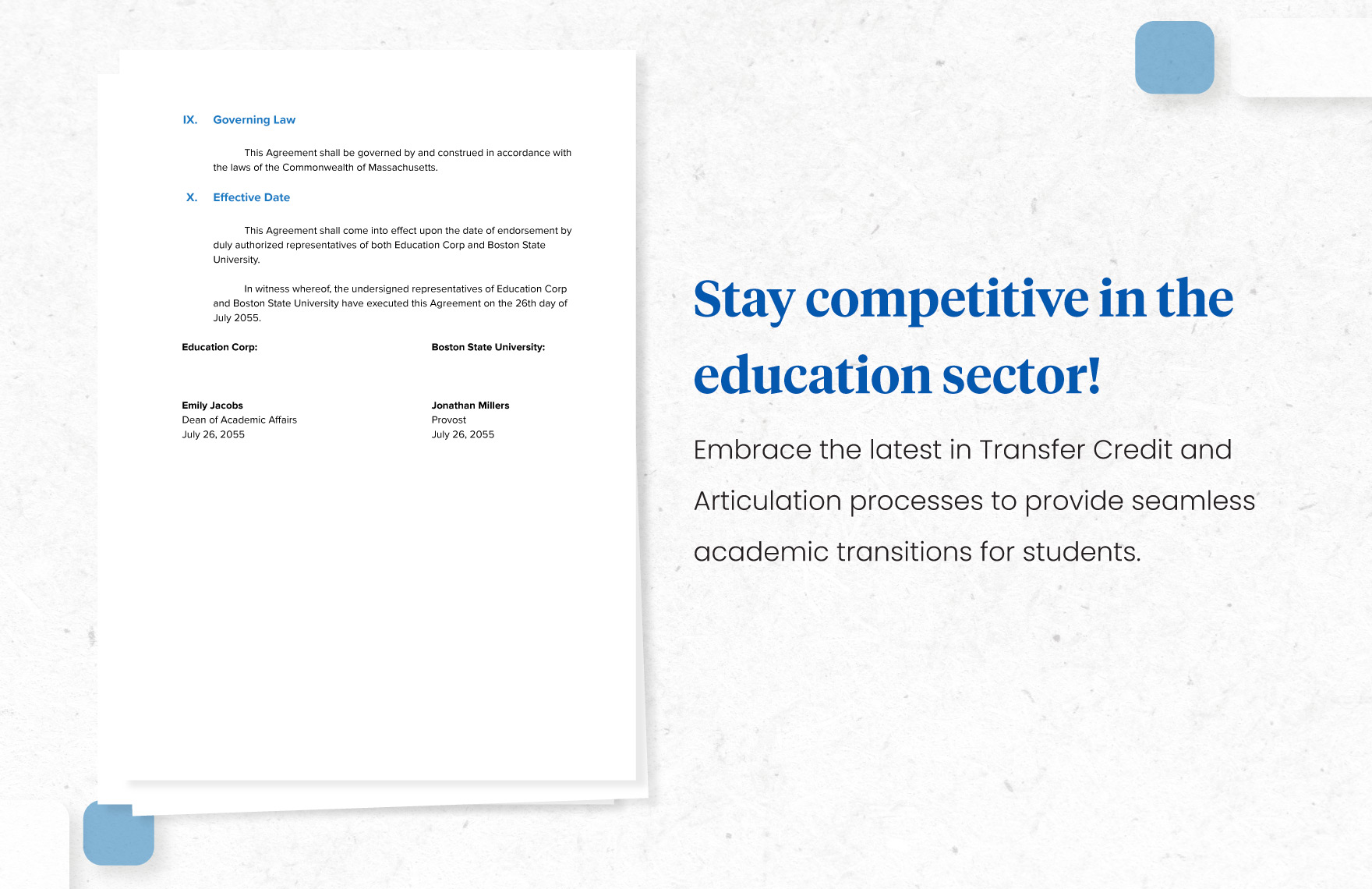 Course Articulation Agreement Template