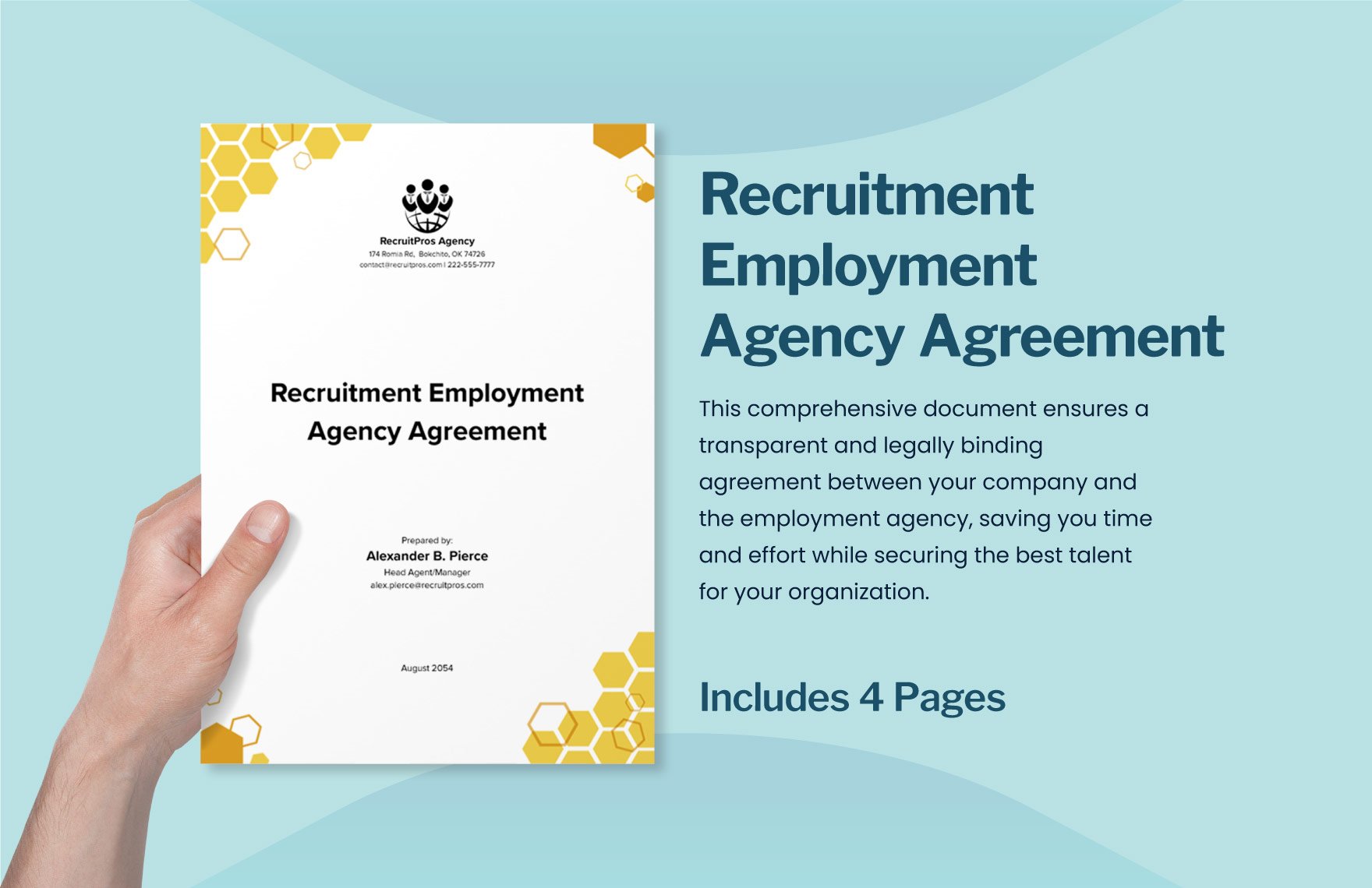Recruitment Employment Agency Agreement