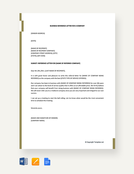 Company Statement Letter Template - Google Docs, Word, Apple Pages ...