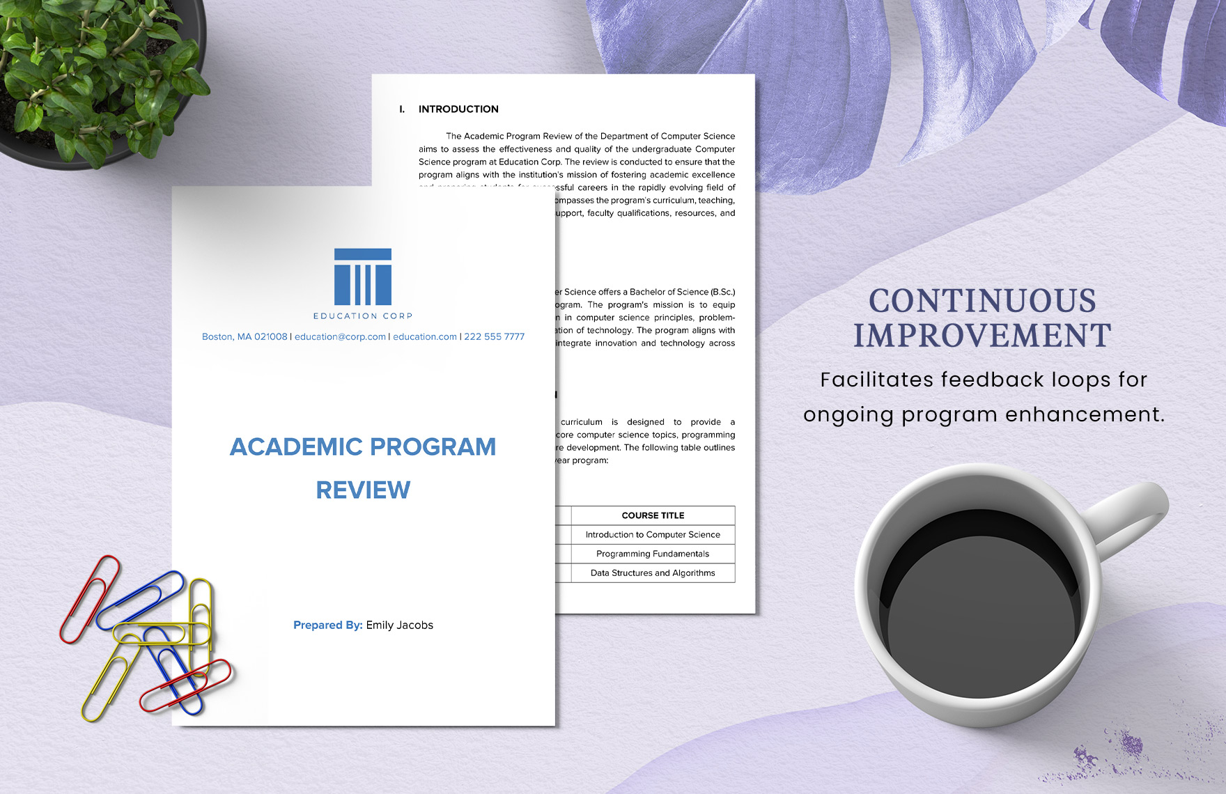 Academic Program Review Template