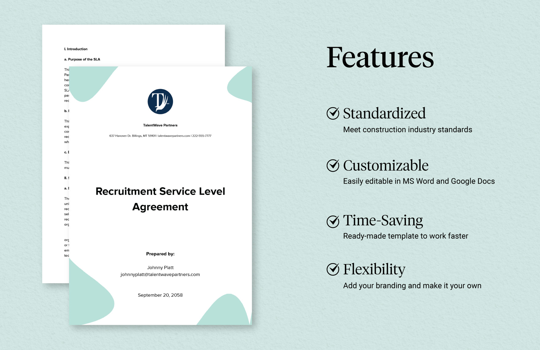 Recruitment Service Level Agreement Template