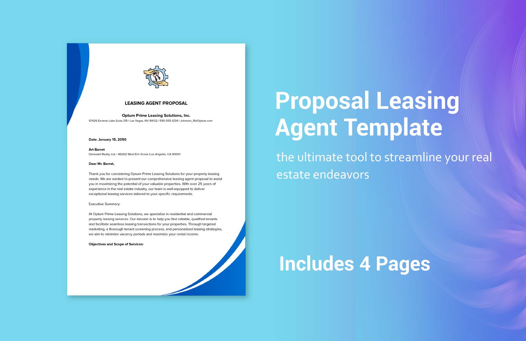 Proposal Leasing Agent Template
